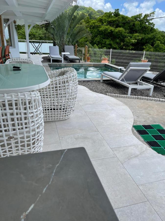 Les Appart Villa Sunbay Caraibes Avec Piscine Privative Vue Mer Et Montagne Le François Dış mekan fotoğraf